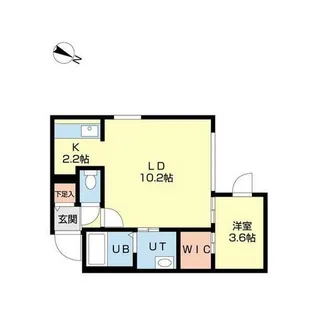 プログレス元町Ⅱ【1階】の間取り