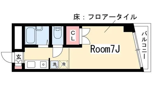 サニーサイド2【3I号室】の間取り