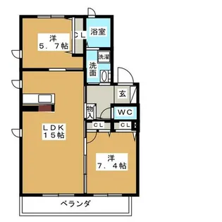 プレミール小幡 A棟【1階】の間取り