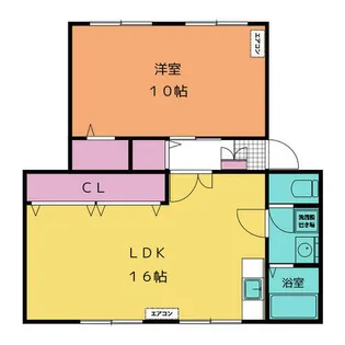 ファミール豊明【4階】の間取り