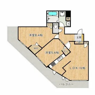 大阪府堺市東区北野田【マンション】の間取り