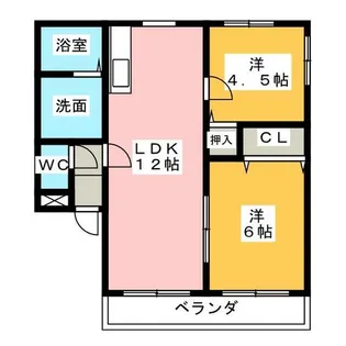 パティオ豊が丘【1階】の間取り
