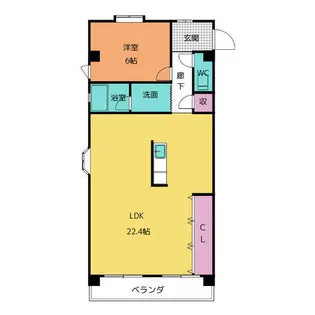 鈴香ハイツ【2階】の間取り
