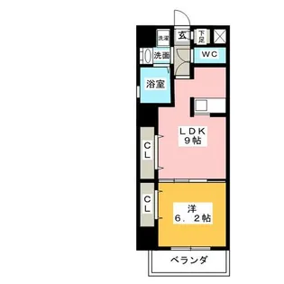 カーサタイコウ【3階】の間取り