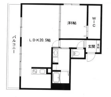KS駅前ビル【605号室】の間取り