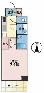 スプランディッド上本町WEST【3階】の間取り