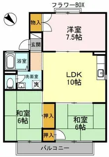 セジュール忠岡【2階】の間取り