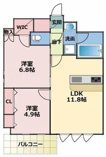 スプランディッド上本町WEST【15階】の間取り