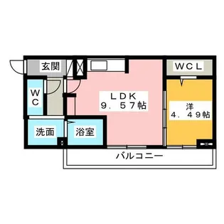エスポワール星崎【1階】の間取り