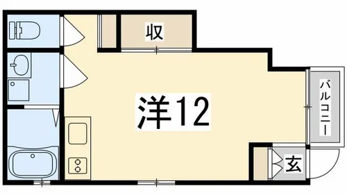 パレシェーヌデクールⅦ【1階】の間取り