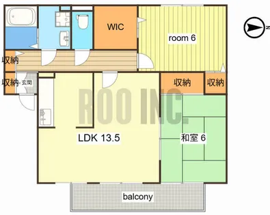 グリーンコート【1階】の間取り