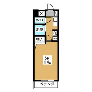 ベル名駅【8階】の間取り