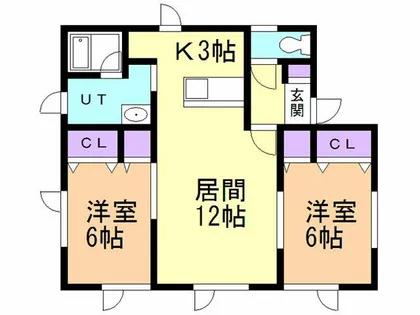 朝日ハイツ【201号室】の間取り