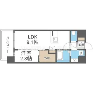 セレニテ東三国ミラク【4階】の間取り