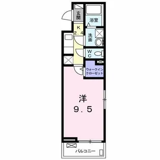 ディアコート池浦A【2階】の間取り