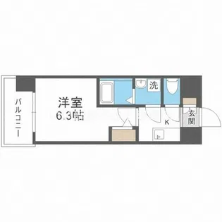 エスリードレジデンス大阪福島シティウエスト【5階】の間取り