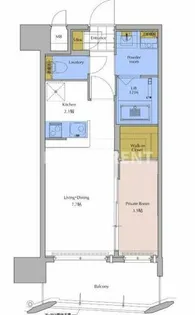 ネストピア東比恵駅前【4階】の間取り