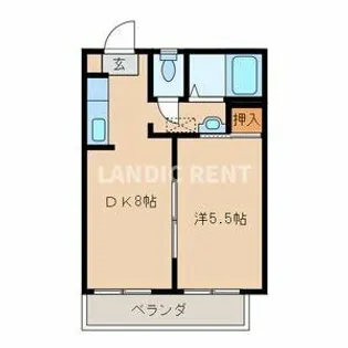 グリーンハイツ今川【2階】の間取り