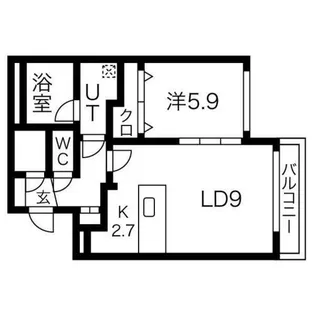 レジデンスN517【405号室】の間取り