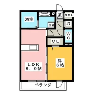 エポラール東別院【3階】の間取り