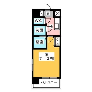 UURコート名古屋名駅【3階】の間取り