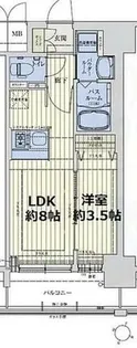 スワンズシティ新大阪ヴィーヴォ【11階】の間取り