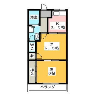 ヴィラ渡辺【2階】の間取り