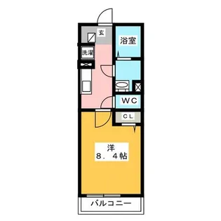 1Kの間取り画像