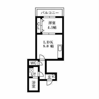 Escudo 黎【2階】の間取り