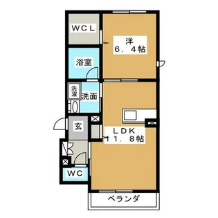 シャーメゾン・イ・エスト【2階】の間取り