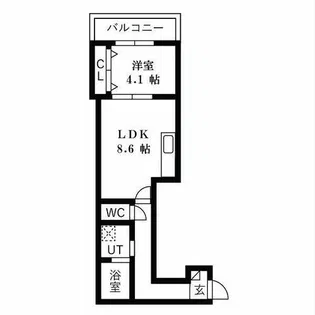 Escudo 黎【3階】の間取り