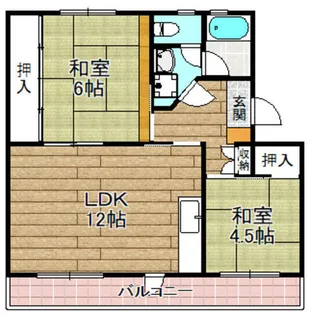 富田第二住宅 62号棟【5階】の間取り