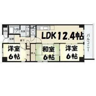 フロレアールⅠ【1階】の間取り