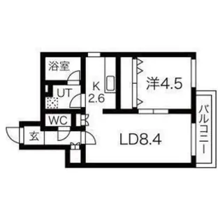 patio東区役所前【205号室】の間取り