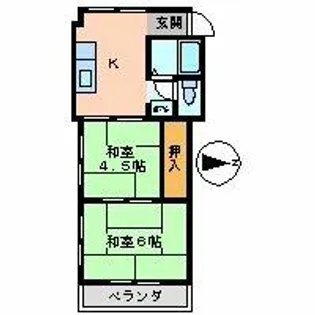 マ・メゾン御器所【3階】の間取り