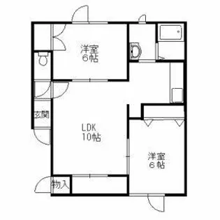 ラポールオオタカ【2階】の間取り