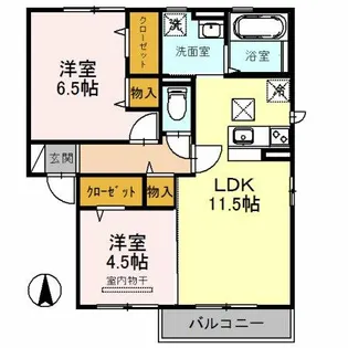 シャルム【2階】の間取り