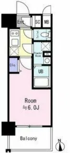 エスリード大阪イーストエッジ【4階】の間取り