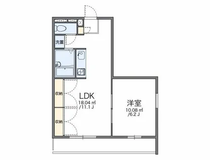 レオパレス向日葵【201号室】の間取り