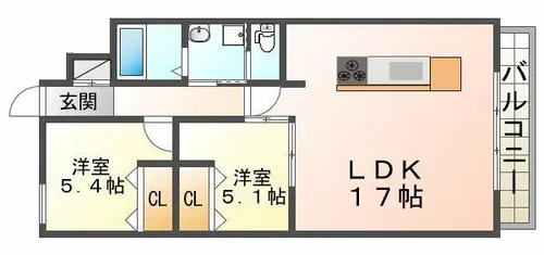 JacksonStreet521【4階】の間取り
