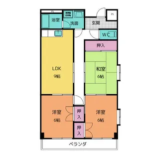 3DKの間取り画像