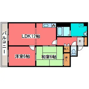 エクレール羊ヶ丘【1階】の間取り