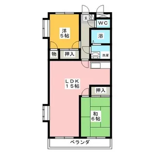PARK ESTATE 湯山町【1階】の間取り