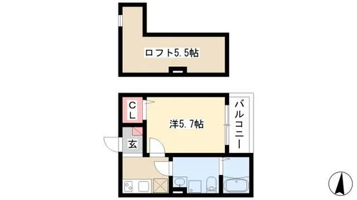 CASABLANCABIJIOU【1階】の間取り
