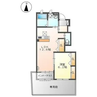 1LDKの間取り画像