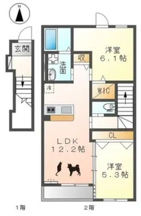 AG Avenue【203号室】の間取り