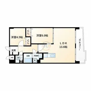 アーデンコート西長堀【5階】の間取り