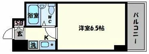 シティピア玉造【5階】の間取り