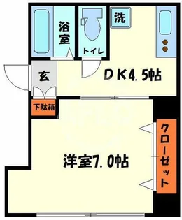 パシフィック南船場【6階】の間取り
