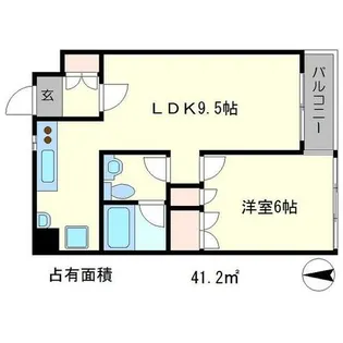 コアロード糺の森【1階】の間取り